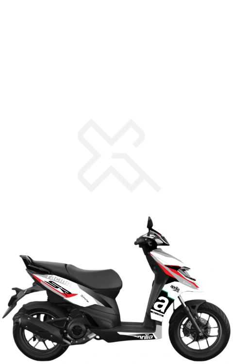 Italian Edition Full Body Sticker Compatible with Aprilia SR 160/175 | Made in Premium Gloss Vinyl with FPF (Fade Protection Film), Waterproof, Precut Sticker, Pack of 1 Compatible with Both Side
